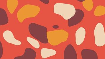 a red and orange abstract pattern with small shapes video