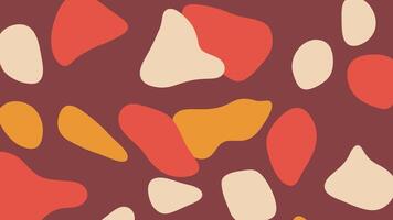 a pattern of abstract shapes in red, orange and yellow video