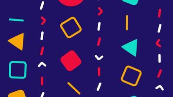 a colorful pattern with geometric shapes and arrows video