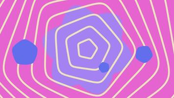 a pink and blue abstract pattern with a circle in the center video