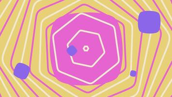 a pink and purple abstract pattern with a circle in the center video