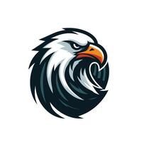 ilustración de poderoso águila pájaro mascota para Deportes juego o esports logo vector