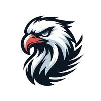 ilustración de poderoso águila pájaro mascota para Deportes juego o esports logo vector