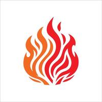 flame fire logo template, flame fire logo element, flame fire logo illustration vector