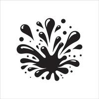 water splash logo template, water splash logo element, splash logo vector