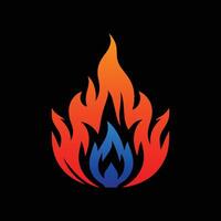 flame fire logo template, flame fire logo element, flame fire logo illustration vector