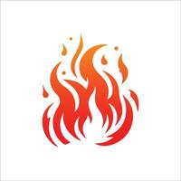 flame fire logo template, flame fire logo element, flame fire logo illustration vector
