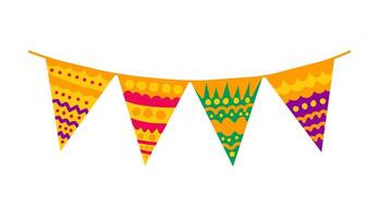 Colorful hanging garland vector