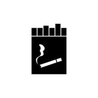 cigarrillo paquete concepto línea icono. sencillo elemento ilustración.cigarrillo paquete concepto contorno símbolo diseño. vector