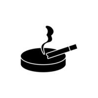 ashtray concept line icon. Simple element illustration. ashtray concept outline symbol design. vector