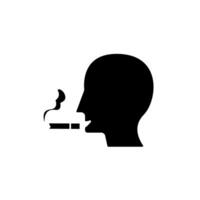 man smoking concept line icon. Simple element illustration.man smoking concept outline symbol design. vector