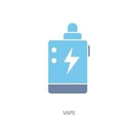 vape concept line icon. Simple element illustration. vape concept outline symbol design. vector