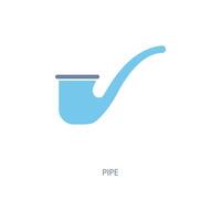 tobacco pipes concept line icon. Simple element illustration. tobacco pipes concept outline symbol design. vector