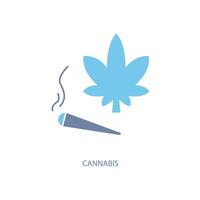 cannabis icons set. Set of editable stroke icons.Set of cannabis vector