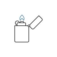 lighter concept line icon. Simple element illustration. lighter concept outline symbol design. vector