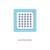 nicotine patch concept line icon. Simple element illustration.nicotine patch concept outline symbol design. vector
