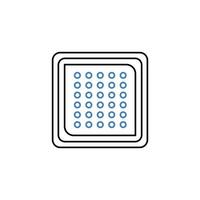 nicotine patch concept line icon. Simple element illustration.nicotine patch concept outline symbol design. vector