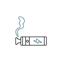 vape pen concept line icon. Simple element illustration. vape pen concept outline symbol design. vector