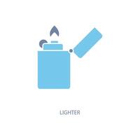 lighter concept line icon. Simple element illustration. lighter concept outline symbol design. vector