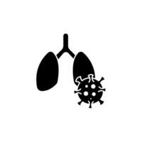 lungs stub concept line icon. Simple element illustration. lungs stub concept outline symbol design. vector