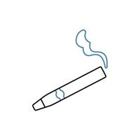 cigar concept line icon. Simple element illustration. cigar concept outline symbol design. vector