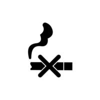 ban smoking concept line icon. Simple element illustration.ban smoking concept outline symbol design. vector