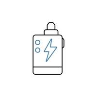 vape concept line icon. Simple element illustration. vape concept outline symbol design. vector