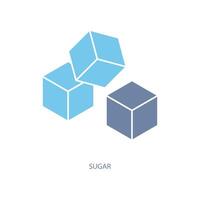 sugar concept line icon. Simple element illustration. sugar concept outline symbol design. vector