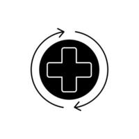 recovery concept line icon. Simple element illustration. recovery concept outline symbol design. vector