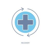 recovery concept line icon. Simple element illustration. recovery concept outline symbol design. vector