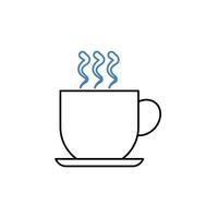 caffeine concept line icon. Simple element illustration. caffeine concept outline symbol design. vector