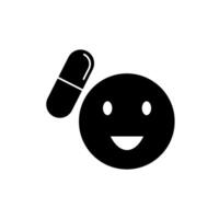 anti depressant concept line icon. Simple element illustration. anti depressant concept outline symbol design. vector