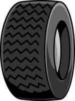 Cartoon Tire Car vector