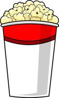 Cartoon Popcorn Bucket Box vector