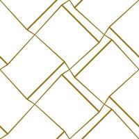 Geometric seamless pattern with thin golden lines on white background. illustration for wallpapers, textile, fabric, wrapping paper, backgrounds. vector