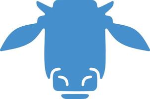 vaca cabeza icono, sencillo vaca icono firmar vector
