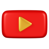 3d realista Youtube icono png