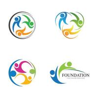 Fundación logo y símbolo vector