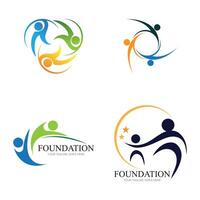 Fundación logo y símbolo vector