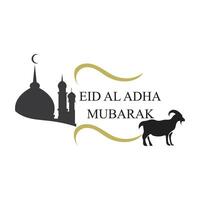 illustration graphic of eid al adha logo design vector