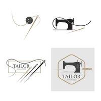 collection logo and symbol tailor vector