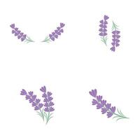 set Lavender Logo Template vector