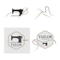 collection logo and symbol tailor vector