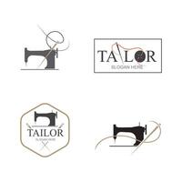 collection logo and symbol tailor vector