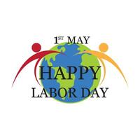 happy international labor day. illustration design vector