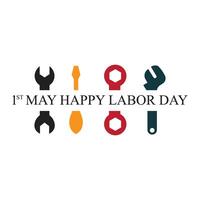 happy international labor day. illustration design vector