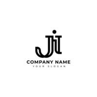 Modern Letter ji logo design template vector
