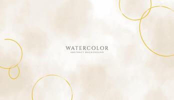 Abstract horizontal watercolor background. Neutral light colored empty space background illustration vector