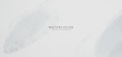 Abstract horizontal watercolor background. Neutral light colored empty space background illustration vector