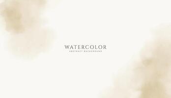 Abstract horizontal watercolor background. Neutral light colored empty space background illustration vector